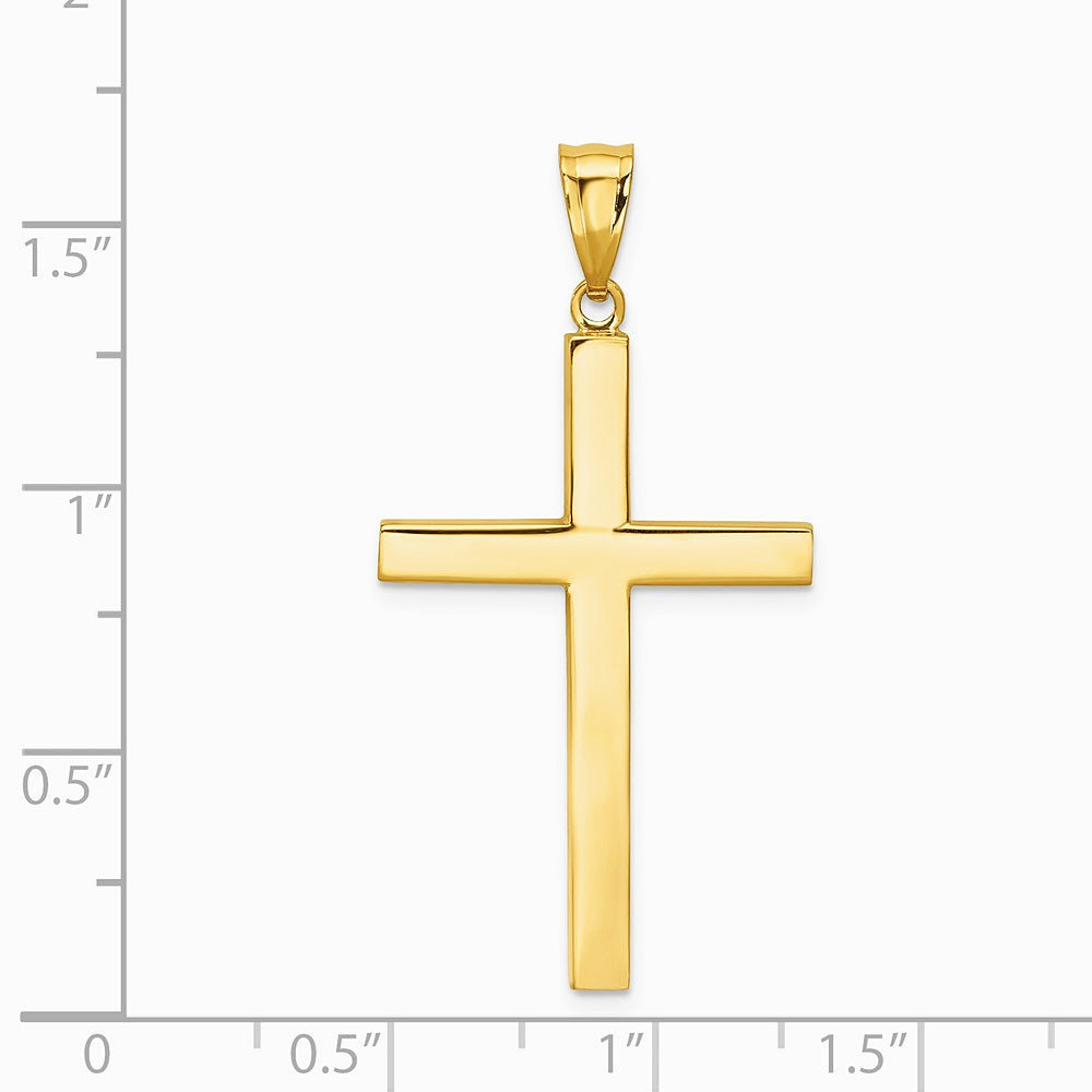 14K Yellow Gold Latin Cross Pendant - Product Photo