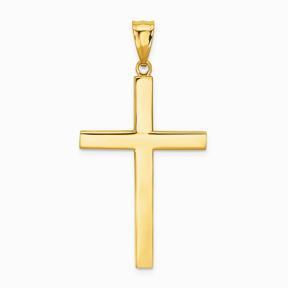 14K Yellow Gold Latin Cross Pendant - Product Photo