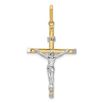 14k Two-tone Crucifix Pendant - Product Photo