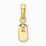 10K / 14K Yellow Gold Baby Shoe Charm - Product Photo