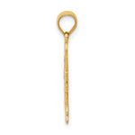 14k Polished Filigree Sun Pendant - Product Photo