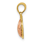 14k Two Tone Ladybug Pendant - Product Photo