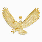 10K / 14K Yellow Gold Eagle Pendant - Product Photo