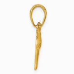 10K / 14K Yellow Gold Polished Dog Charm - Product Photo