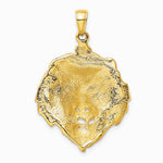 10K / 14K Yellow Gold Lion Charm - Product Photo