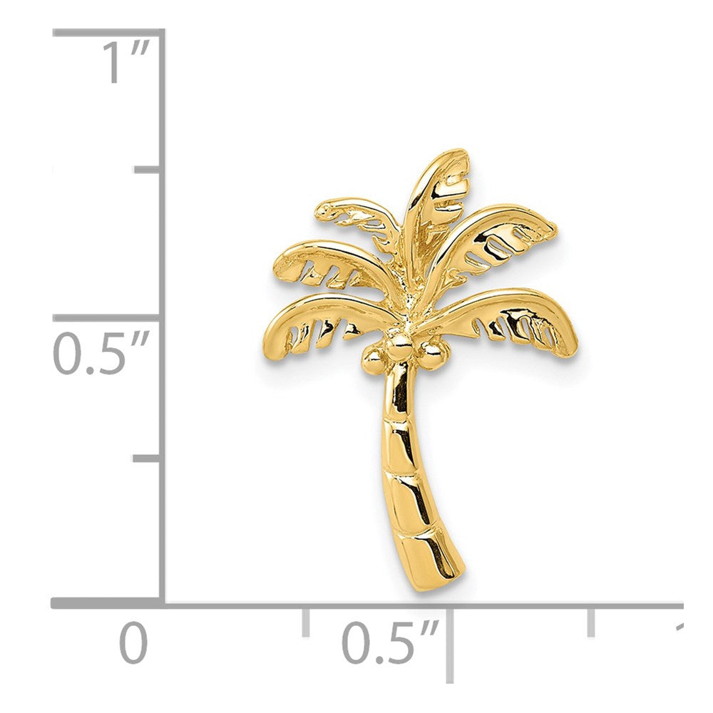 14k Palm Tree Slide - Product Photo