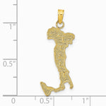 10K / 14K Yellow Gold Italy Charm - Product Photo