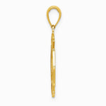 10K / 14K Yellow Gold Fire Dept. Maltese Cross Pendant - Product Photo