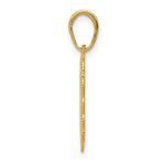 10K / 14K Yellow Gold Registered Nurse Heart Pendant - Product Photo