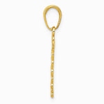 10K / 14K Yellow Gold Caduceus Pendant - Product Photo