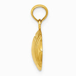 10K / 14K Yellow Gold Football Pendant - Product Photo