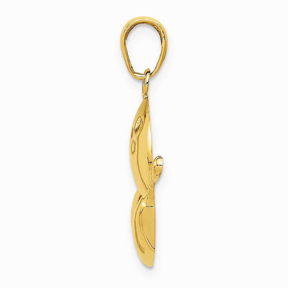 10K / 14K Yellow Gold Bowling Theme Charm - Product Photo