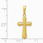 10K / 14K Yellow Gold Cross Pendant - Product Photo