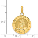 14k Saint Christopher Medal Pendant - Product Photo