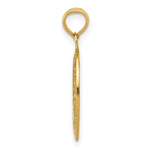 10K / 14K Yellow Gold Saint Christopher Medal Pendant - Product Photo
