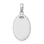 10K / 14K White Gold Saint Christopher Medal Pendant - Product Photo