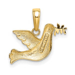 10K / 14K Yellow Gold Polished Dove Charm - Product Photo