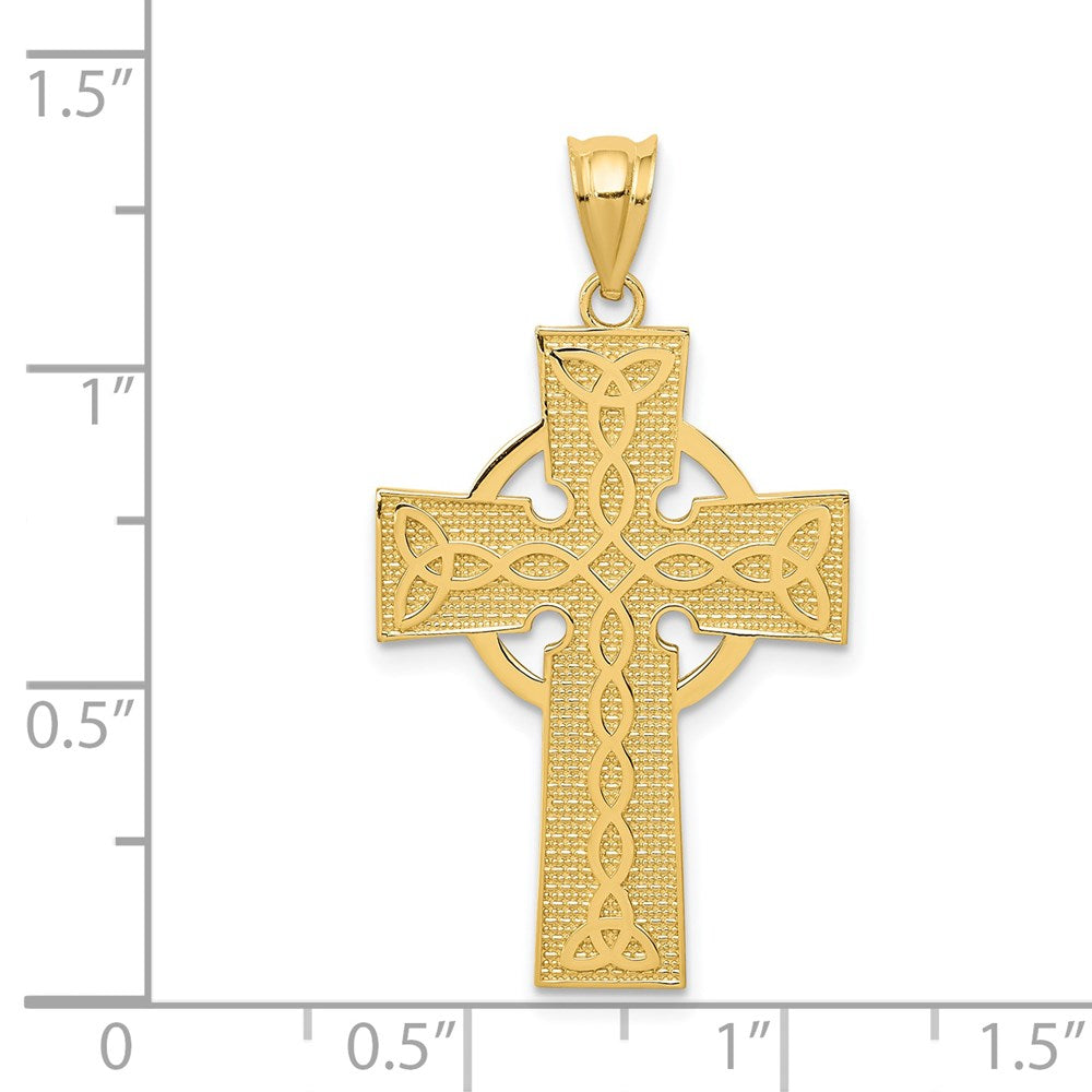 14k Celtic Cross Pendant - Product Photo