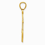 10K / 14K Yellow Gold Gold Polished Anchor Pendant - Product Photo