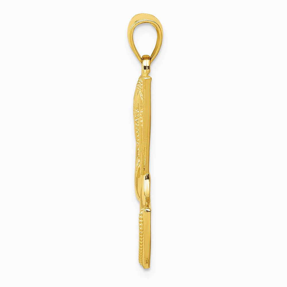 10K / 14K Yellow Gold Nefertiti Pendant - Product Photo