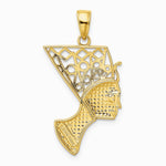 10K / 14K Yellow Gold Nefertiti Pendant - Product Photo