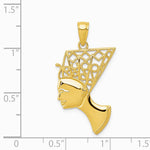 10K / 14K Yellow Gold Nefertiti Pendant - Product Photo