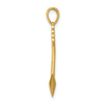 14K Polished 3D Arrow Pendant - Product Photo