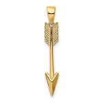 14K Polished 3D Arrow Pendant - Product Photo