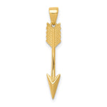 14K Polished 3D Arrow Pendant - Product Photo
