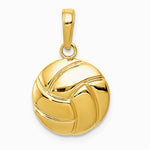 10K / 14K Yellow Gold Gold Polished Volleyball Pendant - Product Photo