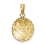 10K / 14K Yellow Gold Soccer Ball Charm - Product Photo