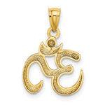 10K / 14K Yellow Gold Gold Polished Om Symbol Pendant - Product Photo