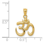 10K / 14K Yellow Gold Gold Polished Om Symbol Pendant - Product Photo