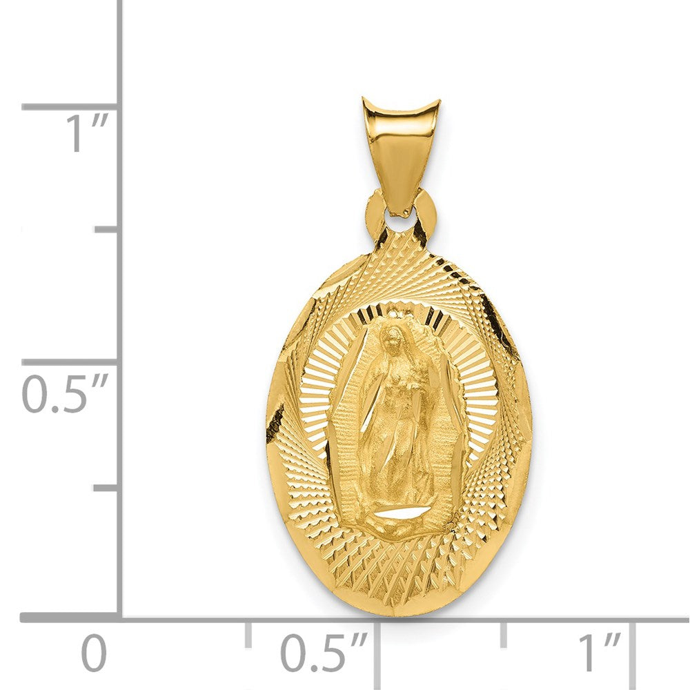 14k Our Lady of Guadalupe Pendant - Product Photo