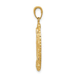 14K Polished Our Lady Of Guadalupe Oval Disc Engraved Pendant - Product Photo