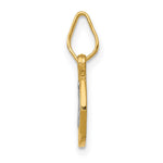 14k With Rhodium Circle St. Benedict Medal Pendant - Product Photo