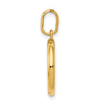 14K Polished And Satin St Christopher Medal Pendant - Product Photo