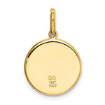 14K Polished And Satin St Christopher Medal Pendant - Product Photo