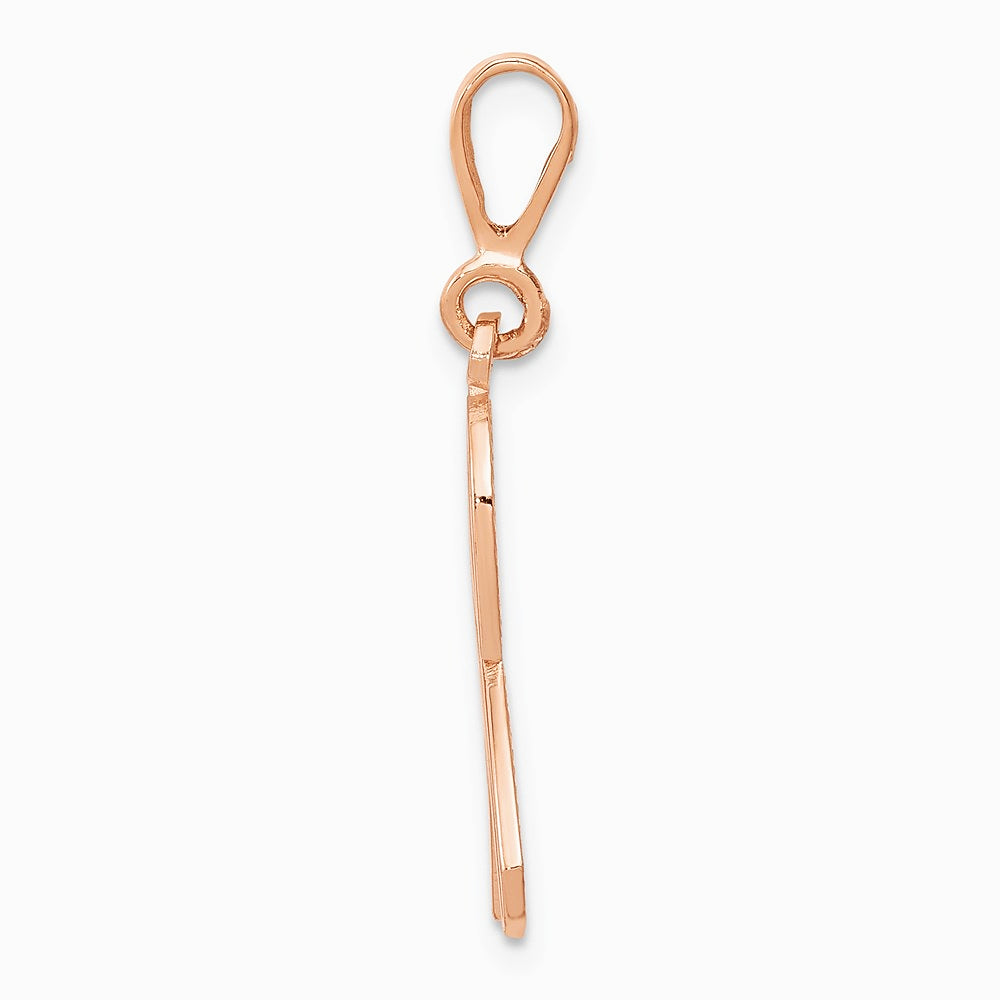 10K / 14K Rose Gold Awareness Pendant - Product Photo