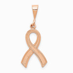 10K / 14K Rose Gold Awareness Pendant - Product Photo