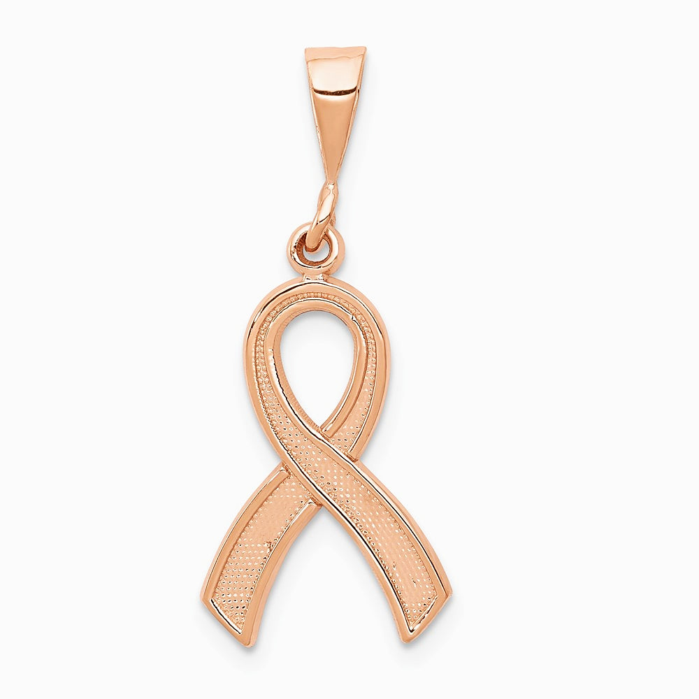 10K / 14K Rose Gold Awareness Pendant - Product Photo
