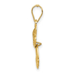 14k Polished Moveable Cat Pendant - Product Photo