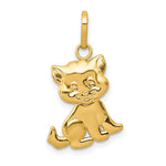 14k Polished Moveable Cat Pendant - Product Photo