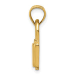 14K Polished Lock Charm - Product Photo