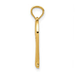 14K Yellow Gold Polished MOM in Heart with Infinity Symbol Pendant - Product Photo