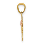 14K Two-tone Yellow & Rose Diamond-cut 