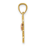 14K Two-tone with White Rhodium DC 