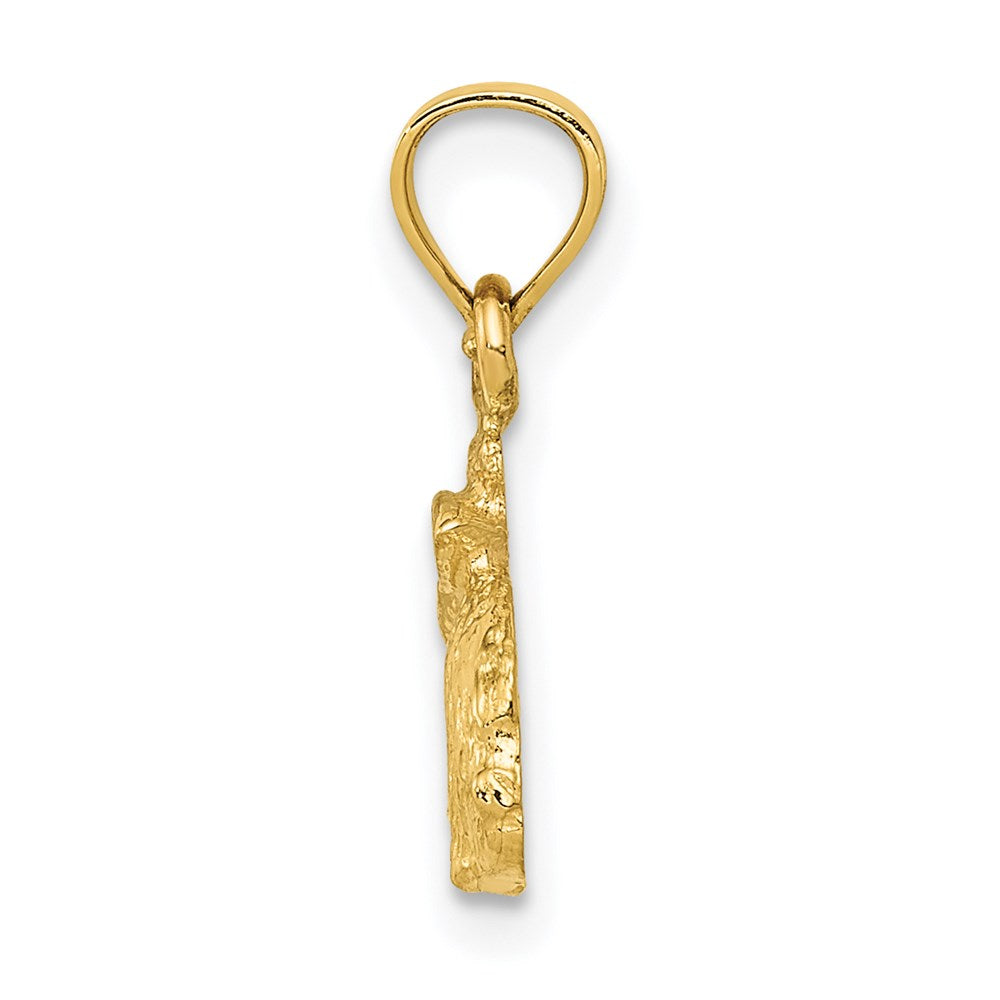 14k Polished Rabbit Pendant - Product Photo
