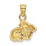 14k Polished Rabbit Pendant - Product Photo