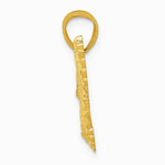 10K / 14K Yellow Gold Diamond-cut Eagle Pendant - Product Photo